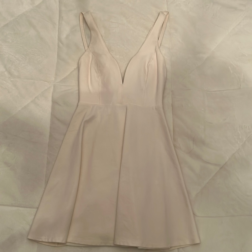 White homecoming dress from lulus
